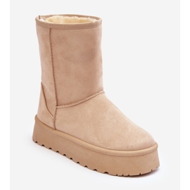 PS1 Stivali da neve beige Abrams da donna con isolamento in pelliccia 1