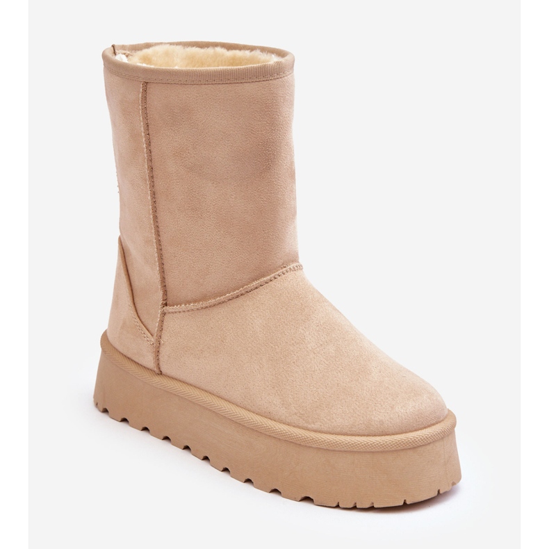 PS1 Stivali da neve beige Abrams da donna con isolamento in pelliccia 1
