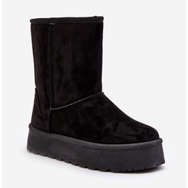 PS1 Stivali da neve con isolamento in pelliccia da donna Black Abrams nero 1