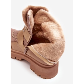 PS1 Stivali da neve isolati con cerniera da donna Beige Zeva 2