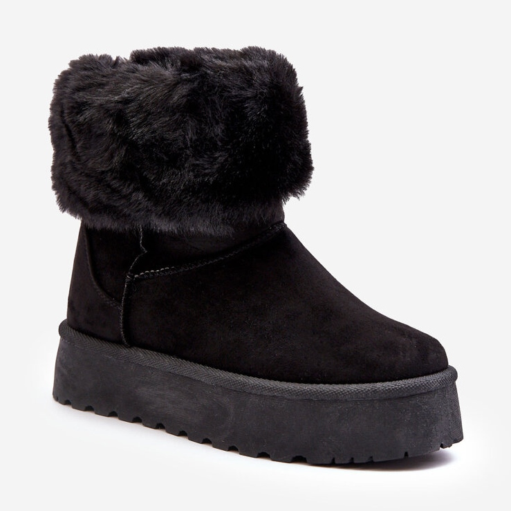PS1 Stivali da neve da donna con pelliccia Rainsa neri nero 1
