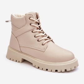 PE1 Stivali isolanti con cerniera da donna Beige Gremiva 1