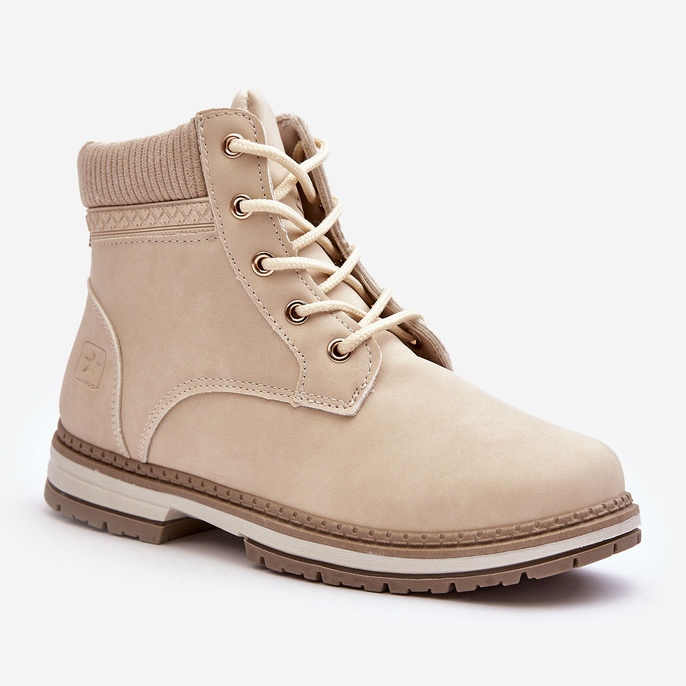 News Stivali isolanti in pelle da donna Beige Bimena 1