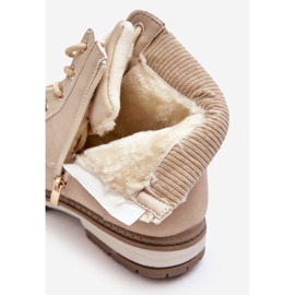 News Stivali isolanti in pelle da donna Beige Bimena 2