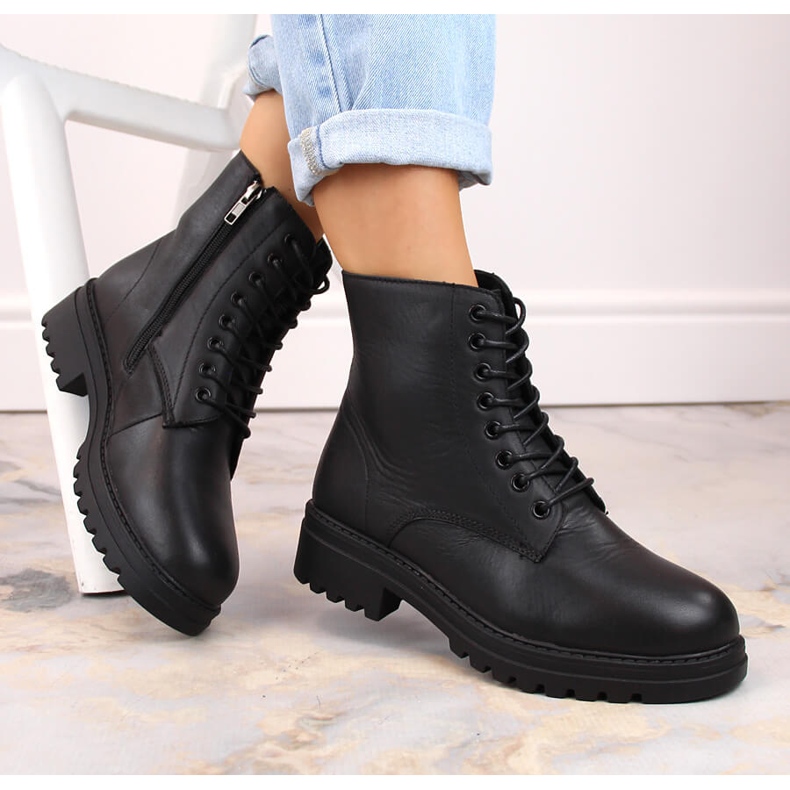Stivali in pelle da donna, isolanti, neri, T.Sokolski Z23-317 nero 1