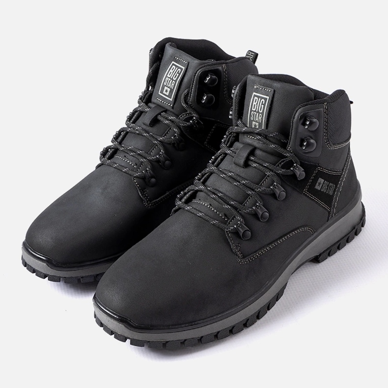 Stivali neri da uomo Big Star MM174019 nero 1