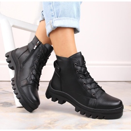 Stivaletti neri da donna Potocki SZ12168 nero 1