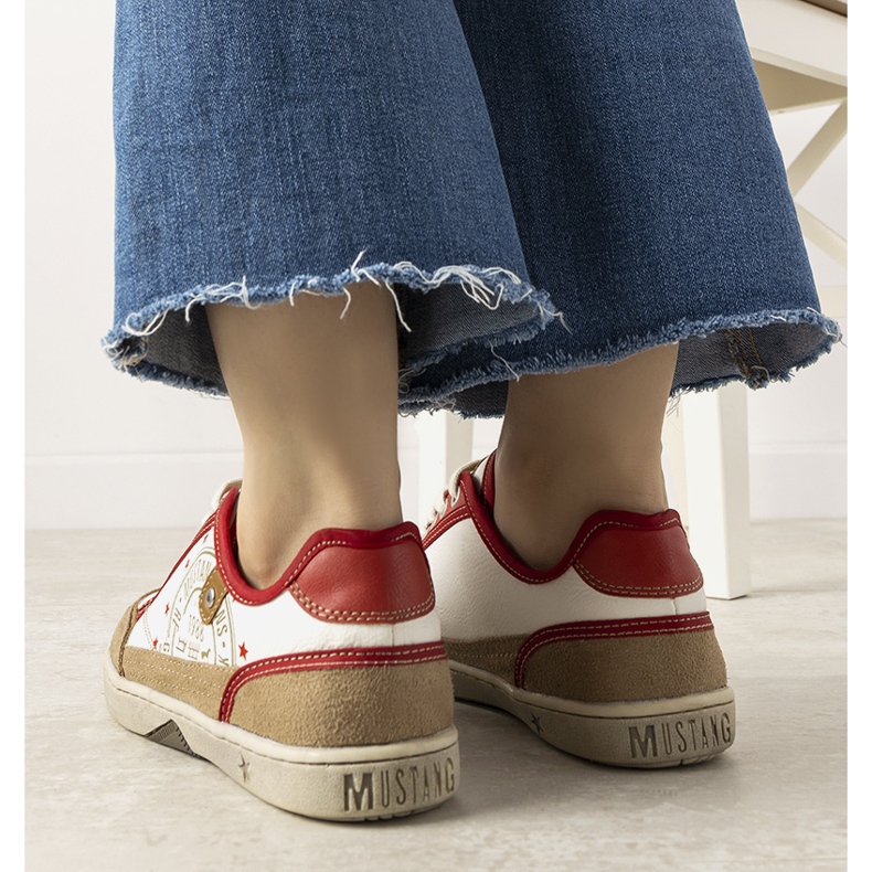 Esta sneakers da donna bianche e rosse bianca rosso 1