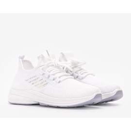 Sneakers sportive bianche Merja bianco 1