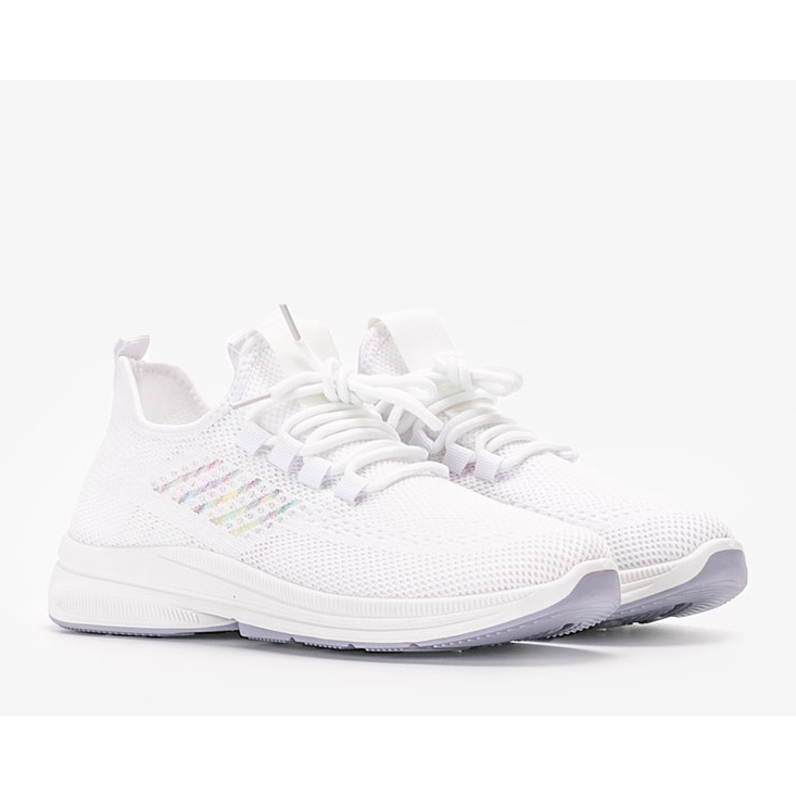 Sneakers sportive bianche Merja bianco 1