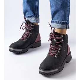 Stivali neri e bordeaux Big Star MM274318 nero 1
