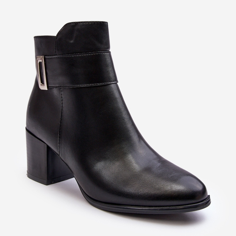 Sergio Leone Stivaletti da donna in pelle neri Starines nero 1