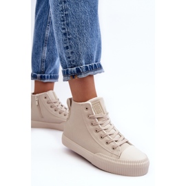 Sneakers Isolanti da Donna con Cerniera Beige Chiaro Big Star MM274018 1