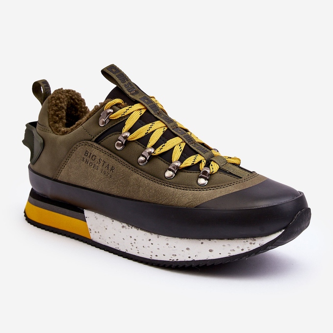 Scarpe sportive isolanti da uomo Khaki Big Star MM174109 verde 1