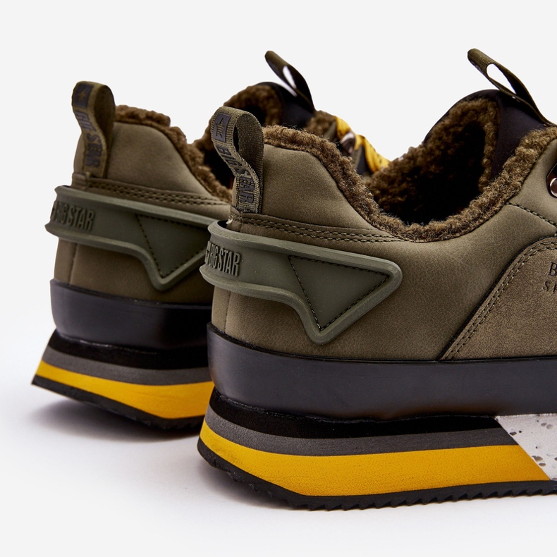 Scarpe sportive isolanti da uomo Khaki Big Star MM174109 verde 2