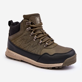 Scarponi da trekking isolati da donna Khaki Big Star MM274480 verde 1
