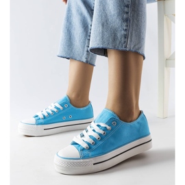 Inna Sneakers con plateau Freestyle blu 1