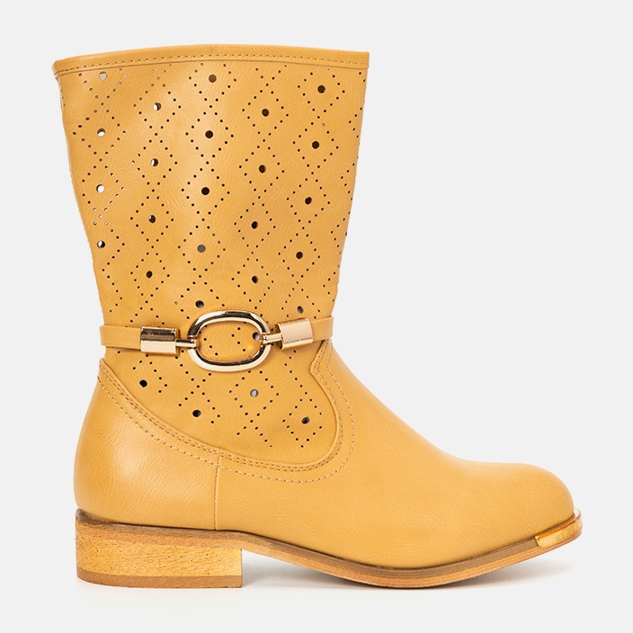 Stivali per bambini Valley Camel marrone giallo 1