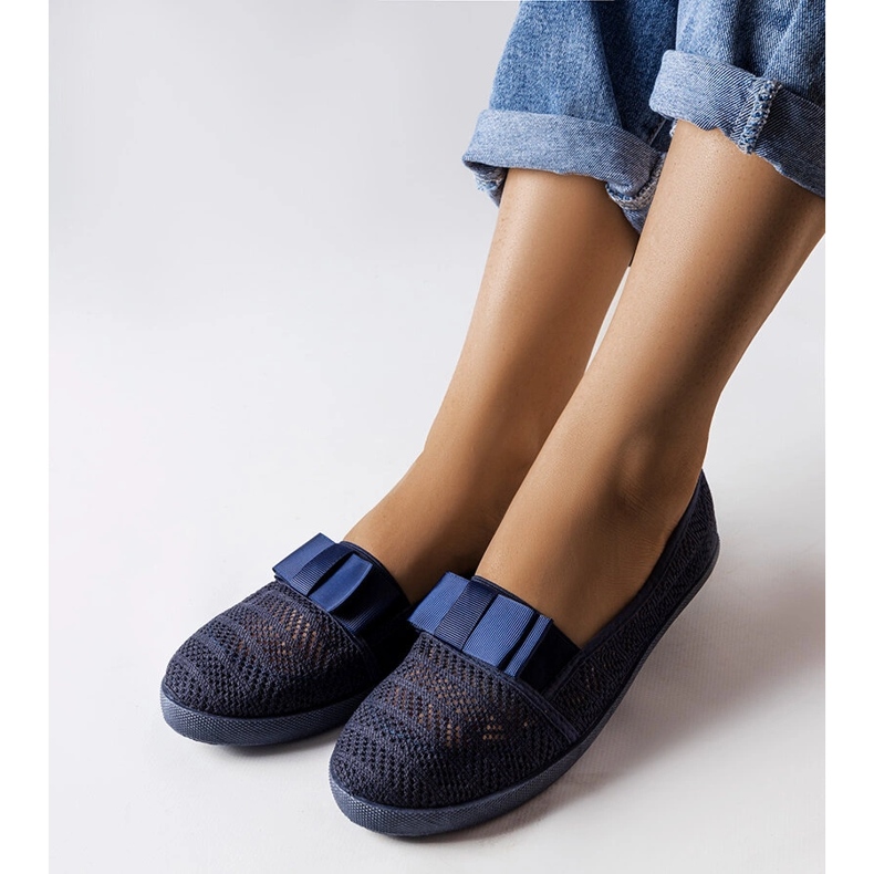 Sneakers traforate Zorda blu navy 1