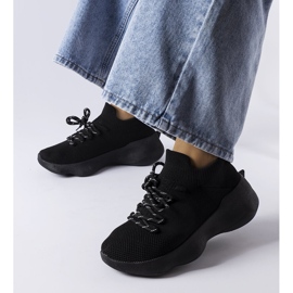Scarpe sportive Lavallée in tessuto nero 1