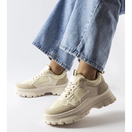 Chunky sneakers beige di Mikeladze 1