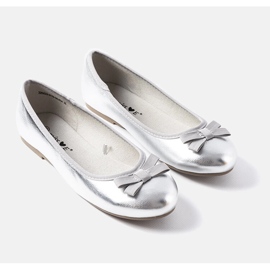 Ballerine laccate argento di Fedro 1