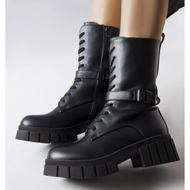 Stivali da lavoro stringati neri di Rive nero 1