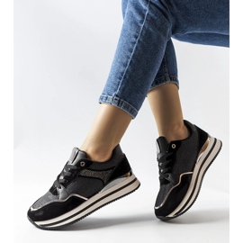 Sneakers nere lucide di Enola nero 1