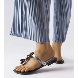 Eleganti infradito Zarattini argentate argento 1