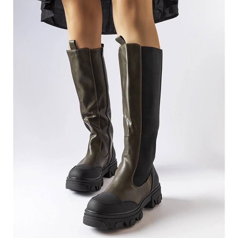 Stivali alti verde Pasquale 1