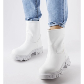 Scarpe da lavoro bianche slip-on di Wuori bianca 1