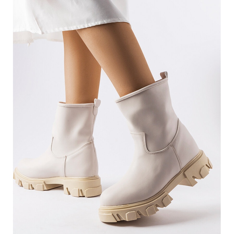 Inna Stivaletti slip-on da lavoro beige di Wuori 1