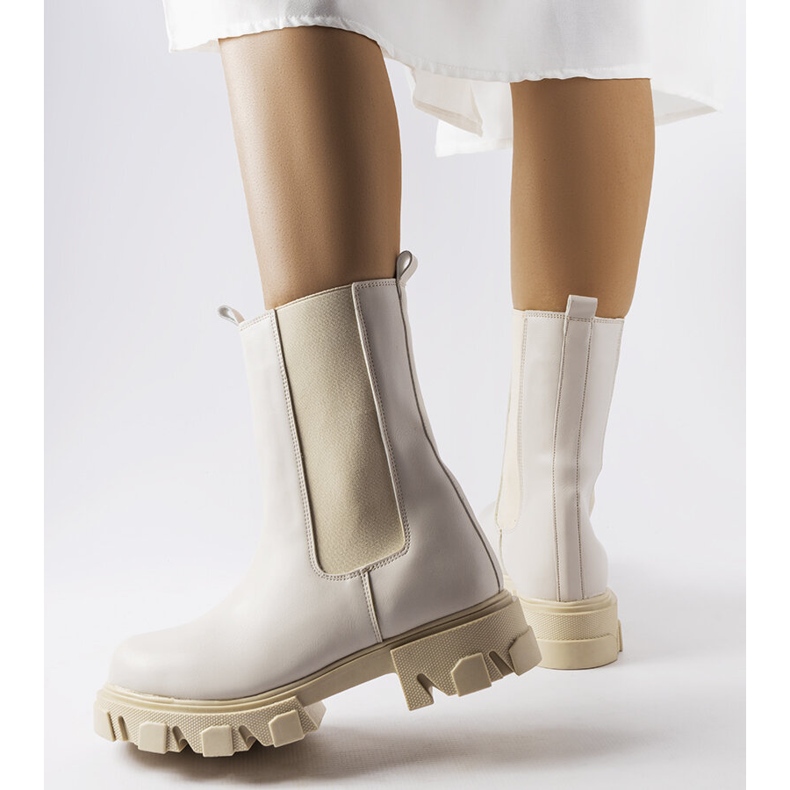 Stivali da lavoro slip-on beige Vallejo 1