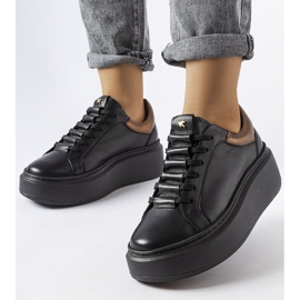 Scarpe nere LS5379 nero 1