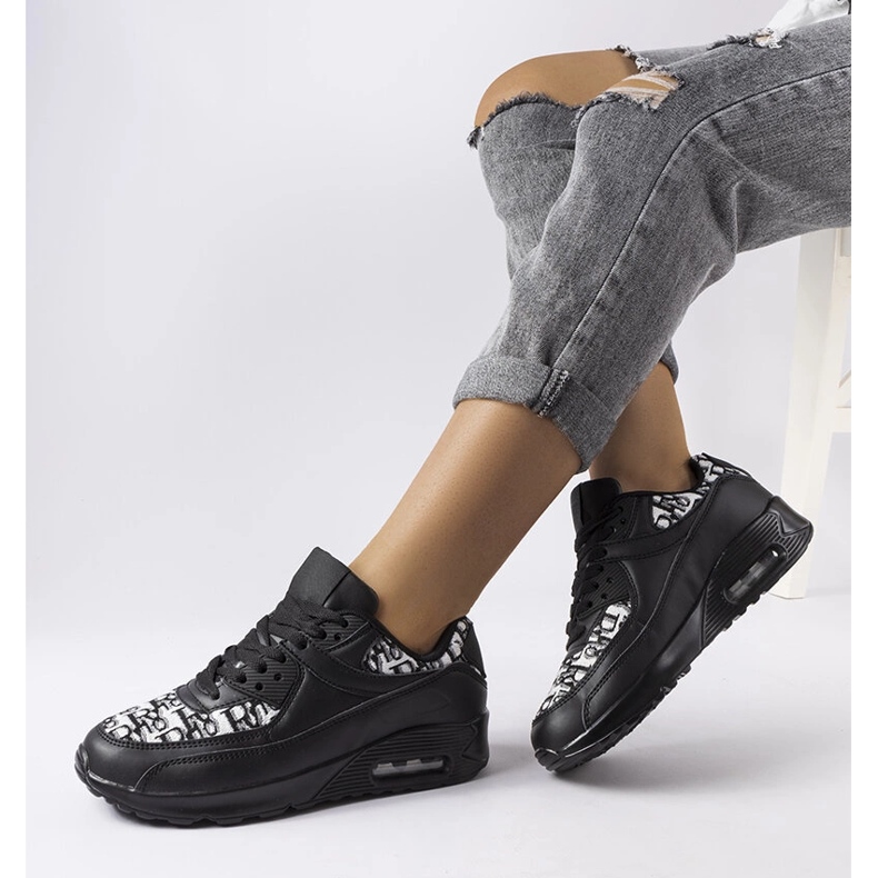 Sneakers nere con inserto fantasia di Brattiro nero 1