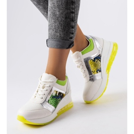 Inna Sneakers con zeppa bianche Irpina bianca 1