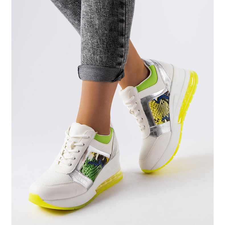 Inna Sneakers con zeppa bianche Irpina bianca 1