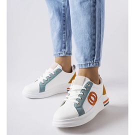 Inna Sneakers bianche con inserti colorati di Passaic bianco 1