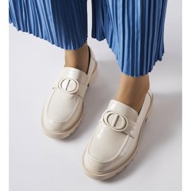 Inna Mocassini Scranton laccati beige 1