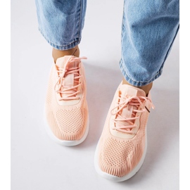 Scarpe da ginnastica arancioni e bianche di Nelson arancia 1