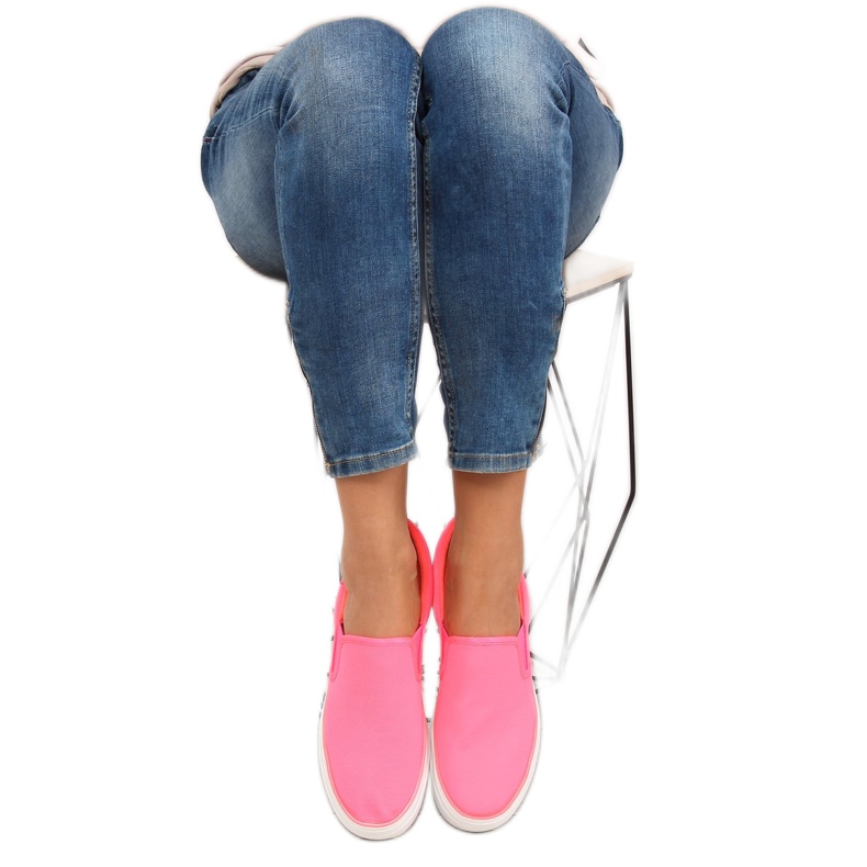 Slipons su doppia suola GF-41 Fluorescent Red rosa 1