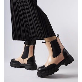 Stivali slip-on neri e rosa di Albany nero 1
