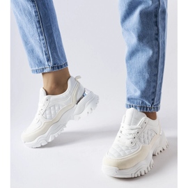 Inna Sneakers bianche con inserto argento di Esquibel bianca 2
