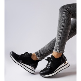 Inna Sneakers con zeppa nere di Bellante nero 1