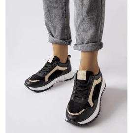 Inna Sneakers nere con decorazione glitter di Busso nero 1