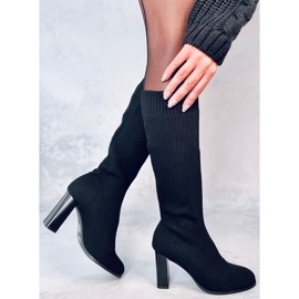 Stivaletti con tacco alto Claudia Black nero 2
