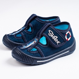 SHELOVET Pantofole blu navy per un bambino all'asilo 3F 1