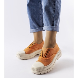 Sneakers arancioni di Walton arancia 1