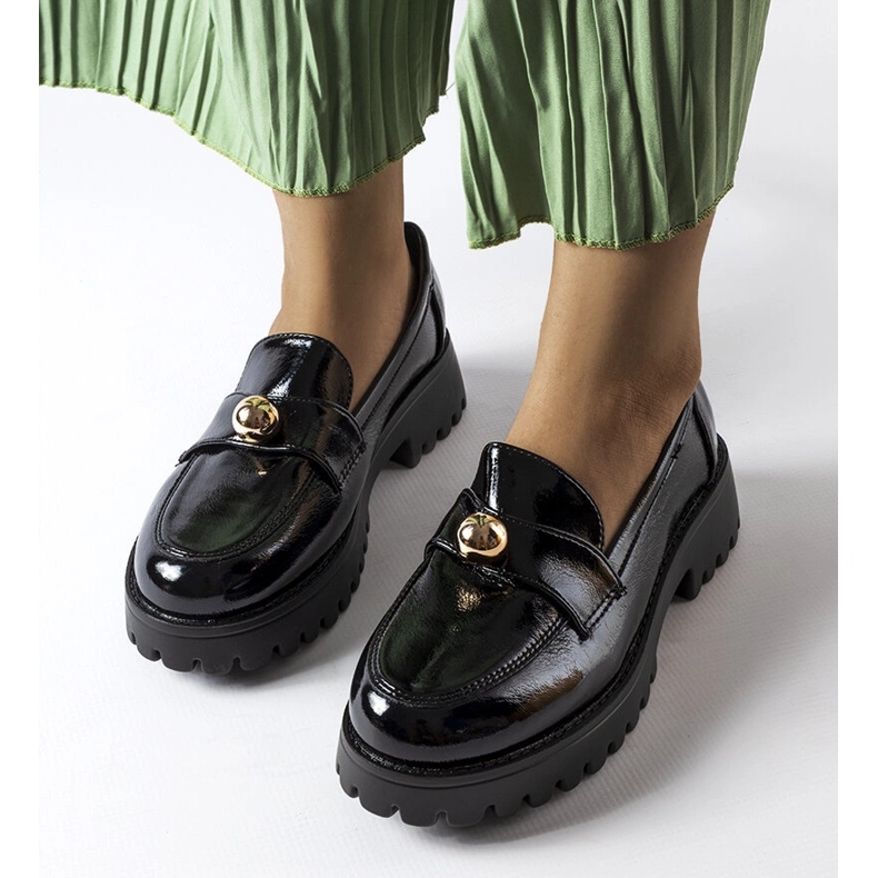 Scarpe laccate nere di Stella nero 1