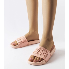 Ciabatte Moiariello in gomma rosa 1